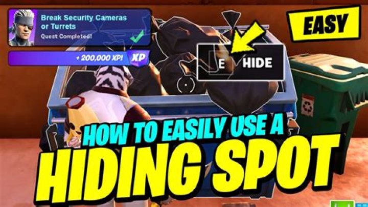 How to destroy hiding spots in fortnite