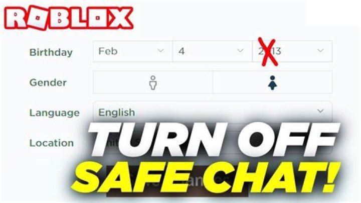 How to disable safe chat roblox