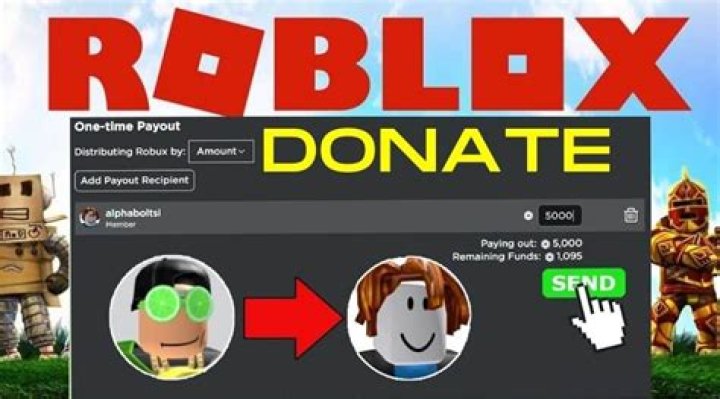 How to donate robux on roblox