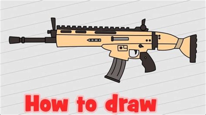 How to draw fortnite guns