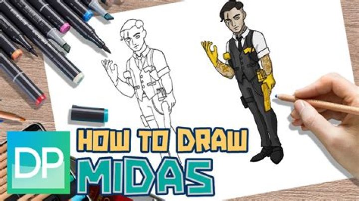 How to draw midas from fortnite