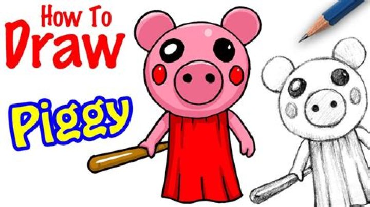 How to draw piggy from roblox