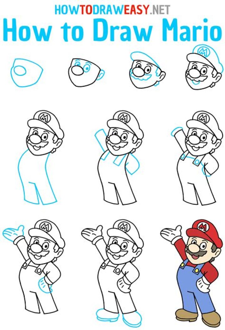 How to draw super mario 3d world