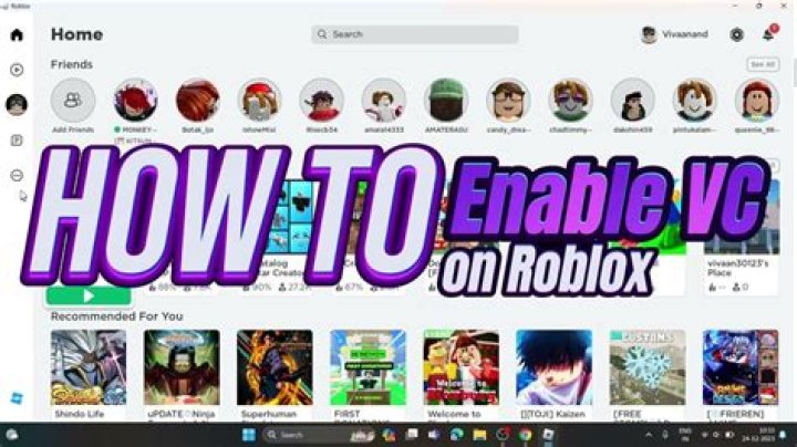 How to enable vc in roblox