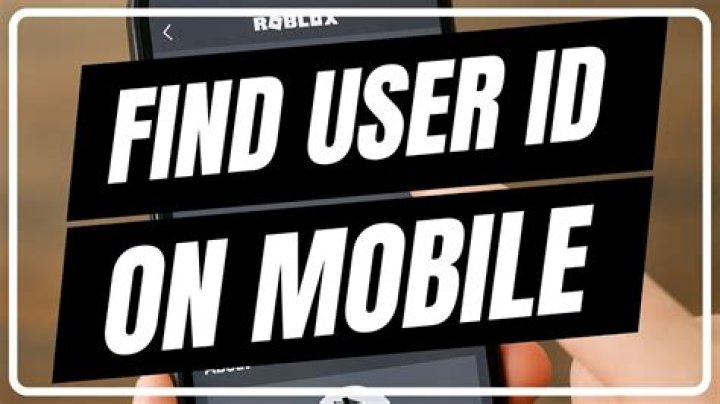 How to find roblox user id on mobile