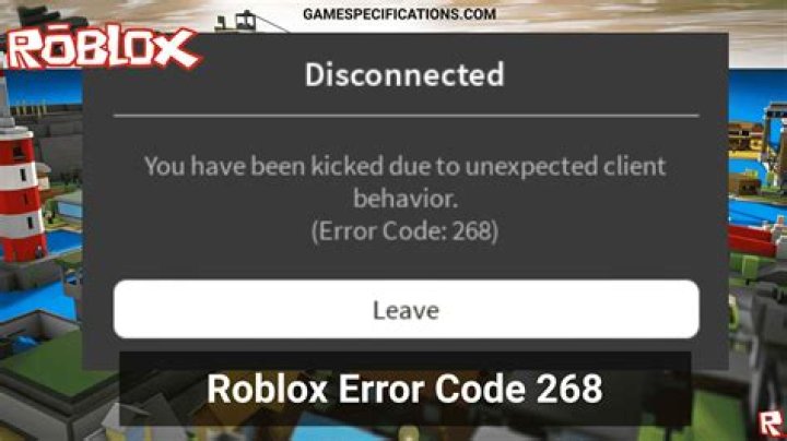 How to fix error code 268 roblox