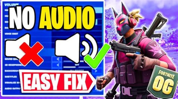 How to fix fortnite audio glitch
