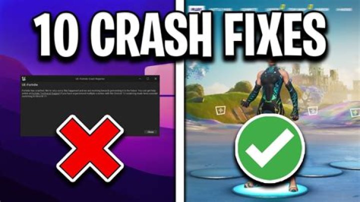 How to fix fortnite crashing