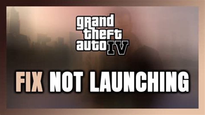 How to fix gta 4 not launching