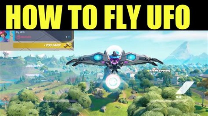 How to fly ufo fortnite