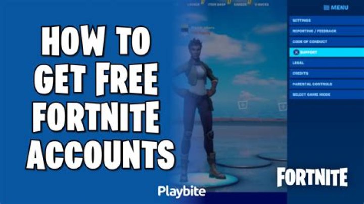 How to get a free fortnite account