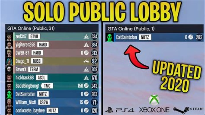How to get a solo public session gta 5 xbox