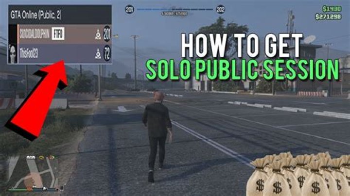 How to get a solo public session gta 5