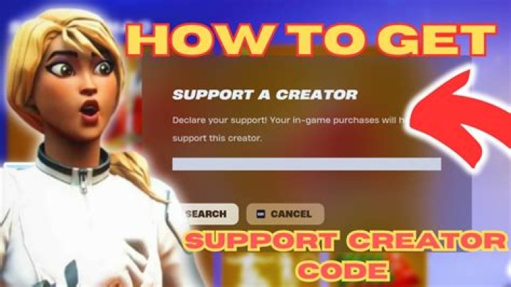 How to get a support a creator code in fortnite