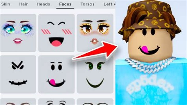 How to get free faces on roblox