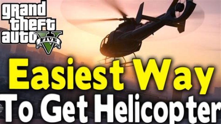 How to get helicopter in gta 5 online