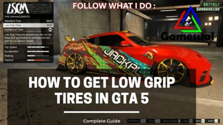 How to get low grip tires in gta 5
