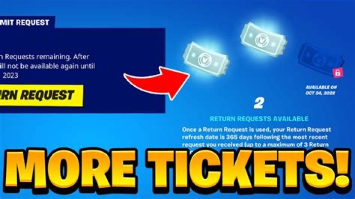 How to get more refund tickets in fortnite