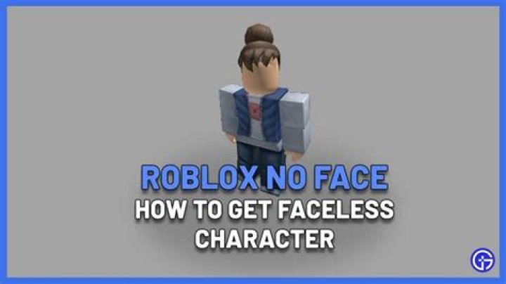 How to get no face on roblox