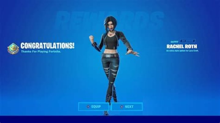 How to get rachel roth skin fortnite