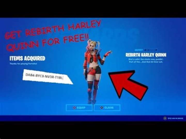 How to get rebirth harley quinn in fortnite