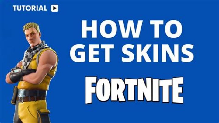 How to get skins on fortnite