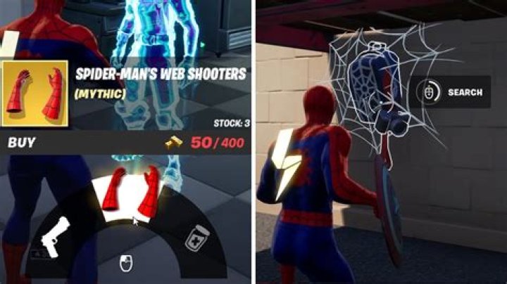 How to get spider man web shooters fortnite