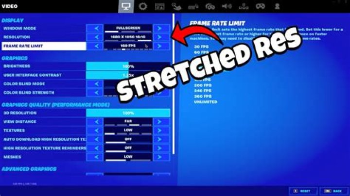 How to get stretched resolution in fortnite