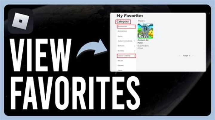 How to get to favorites on roblox