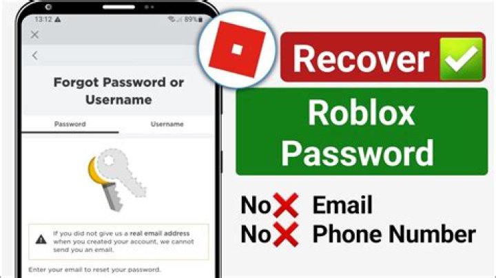 How to get your roblox account back without password