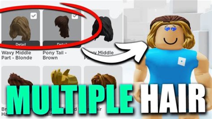 How to have 2 hairs on roblox