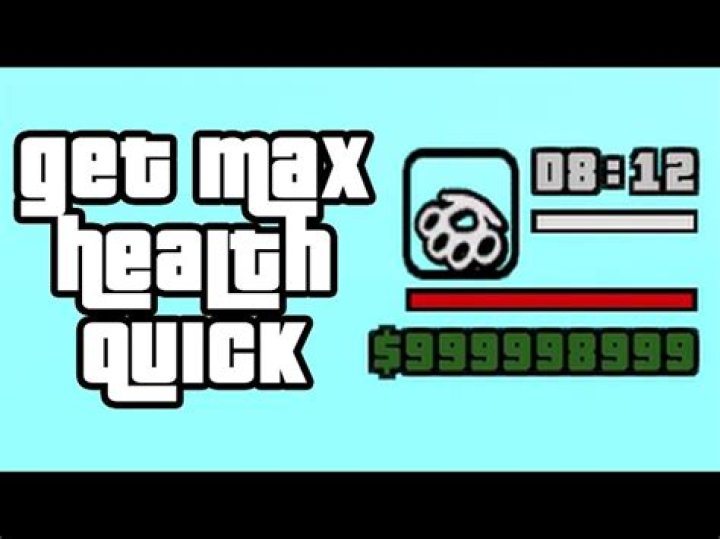 How to increase health in gta san andreas