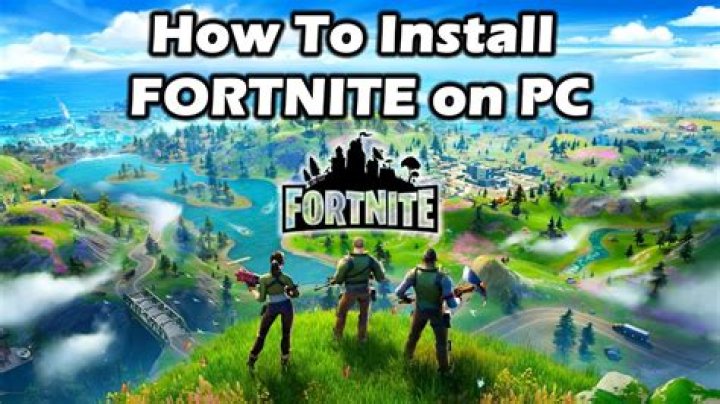 How to install fortnite on pc