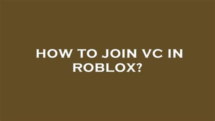 How to join vc in roblox