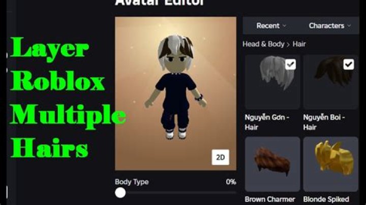 How to layer hair on roblox mobile