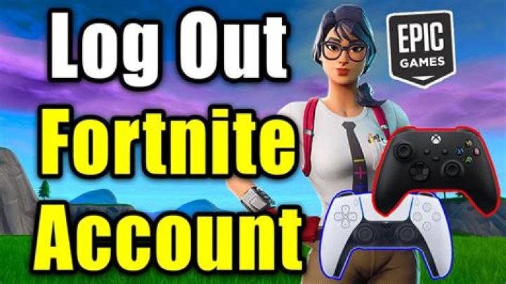 How to log out of fortnite account on switch
