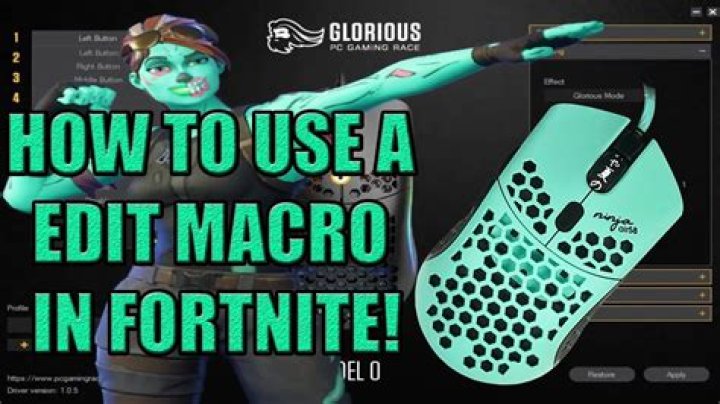 How to macro in fortnite