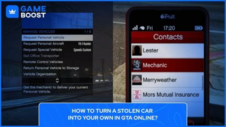 How to make a car your personal vehicle in gta 5