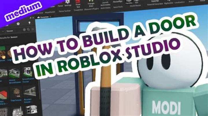 How to make a door in roblox