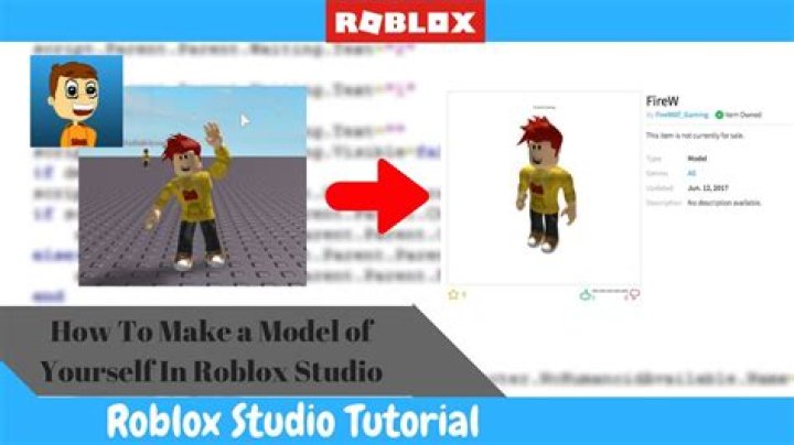 How to make a model of yourself on roblox 2018