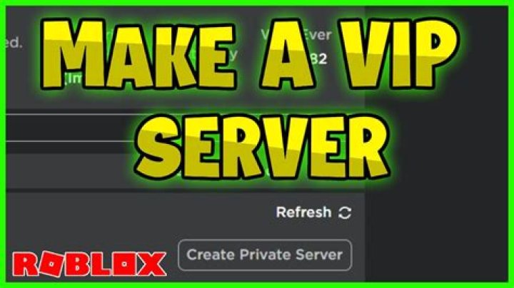 How to make a private server in roblox