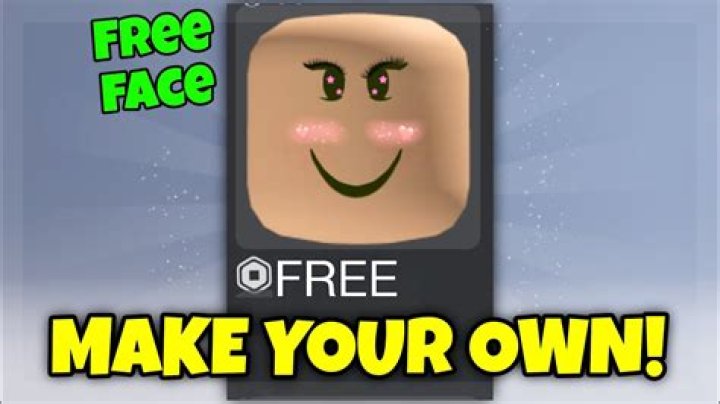 How to make a roblox face