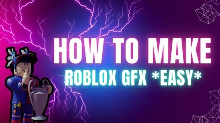 How to make a roblox gfx
