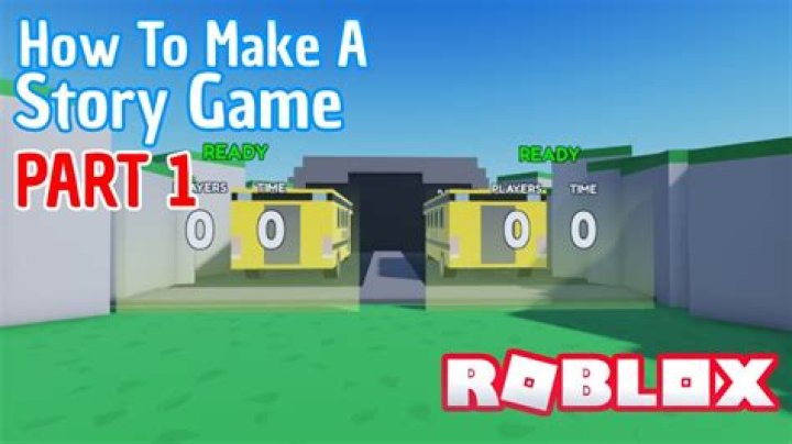 How to make a story game on roblox