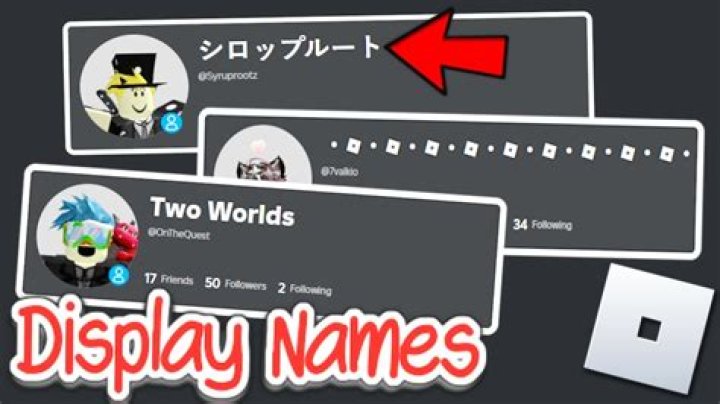 How to make display name on roblox