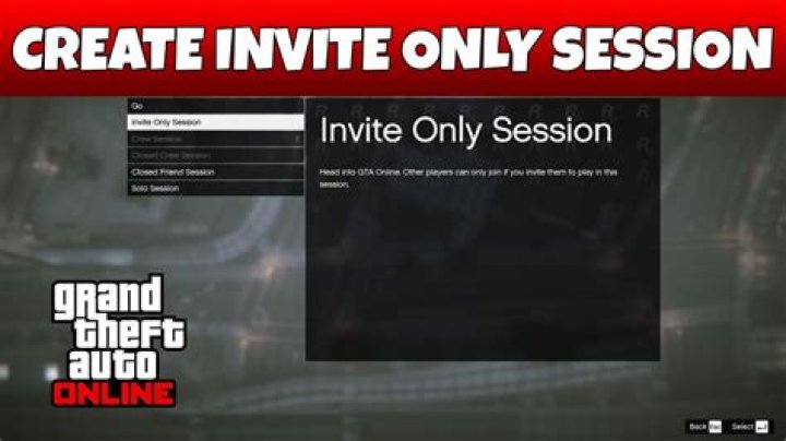 How to make invite only session gta 5