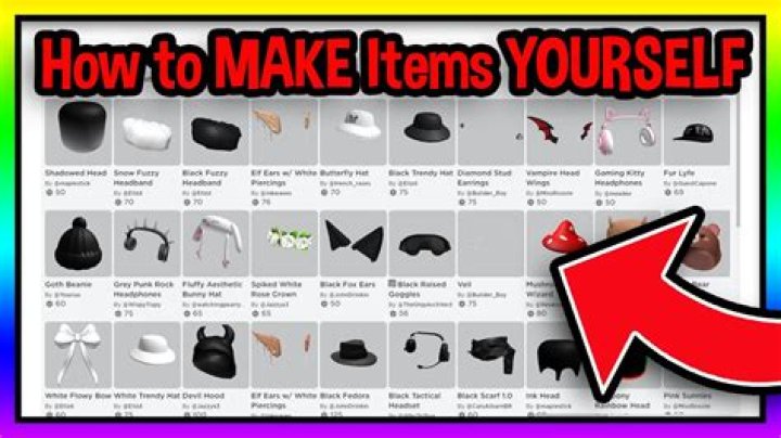 How to make items in roblox