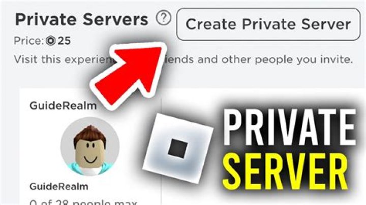 How to make private server in roblox
