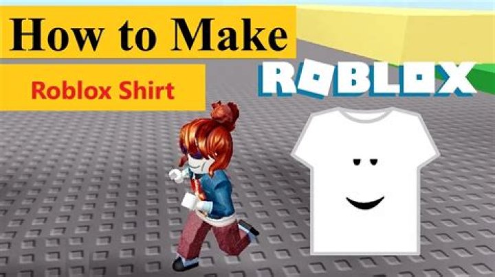 How to make roblox shirt