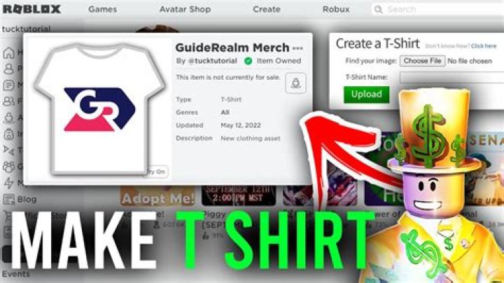 How to make t shirts in roblox